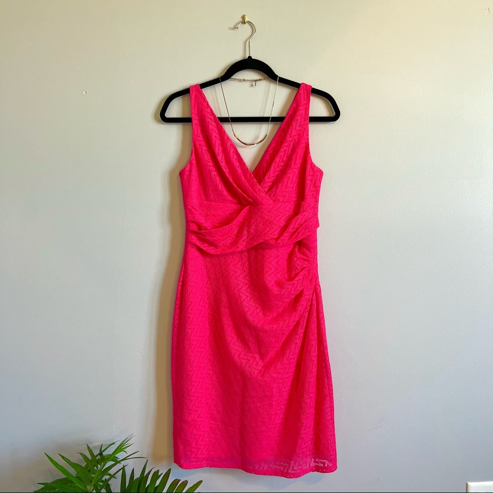 AMERICAN LIVING Sleeveless Dress in Hot Pink